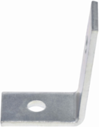 Two Hole Open Angle Fitting, 2.37 Inch Height, 3.25 Inch Length, Steel, DURA GREEN