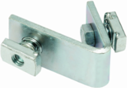 Steel 45 Two Hole Closed Angle Strut Fitting, 1.62 Inch Height, 4.48 Inch Length, 2.35 Inch Width, DURA GREEN, 1/4 Inch Material Gauge