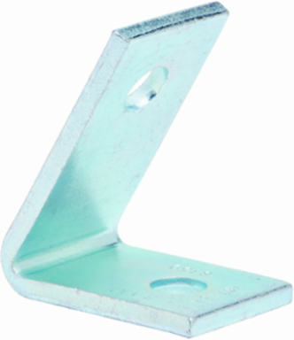 Steel Two Hole Closed Angle Strut Fitting 3.18 Inch Height, 2.5 Inch Length, DURA GREEN