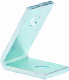 Steel Two Hole Closed Angle Strut Fitting 3.18 Inch Height, 2.5 Inch Length, DURA GREEN