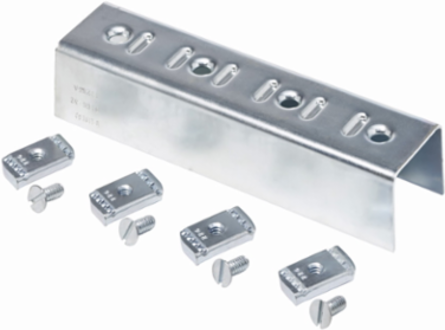 Steel Four Hole Splice Clevis 1.37 Inch Height, 1.68 Inch Width, 7.24 Inch Length