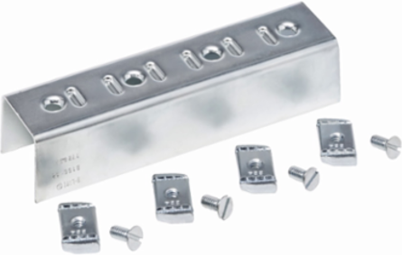 Steel Four Hole Splice Clevis 1.37 Inch Height, 1.68 Inch Width, 7.24 Inch Length