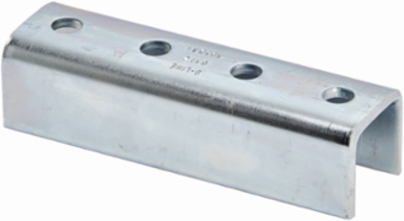 Four Hole Splice Clevis, 1.62 Inch Height, 2.12 Inch Width, 7.24 Inch Length, Steel