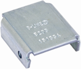 Aluminum End Cap for Channel Type B22, 1.64 Inch Height, 1.62 Inch Length, .1 lb