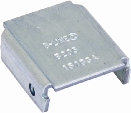 End Cap for Channel Type B22, 1.64 Inch Height, 1.62 Inch Length, Steel