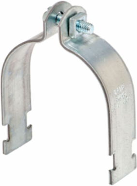 Steel Strut Pipe Clamp 1.25 Inch Width, 8.187 Inch Length, 1000 lbs Load Capacity