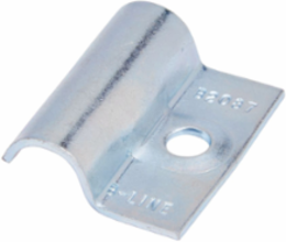 Eaton B-Line series tubing clamp and pipe guide, 0.1250" H x 0.37" L x 1.62" W, Steel