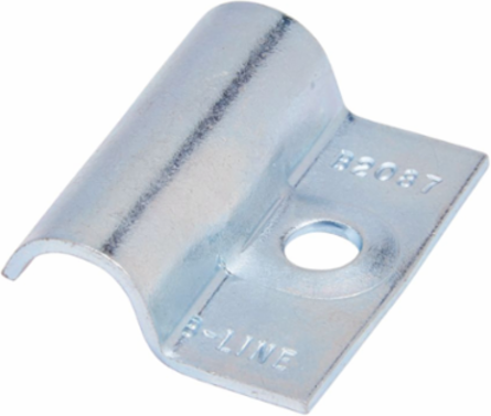 One Hole O.D Tubing Clamp, Steel, 1.78 Inch Length, 1.62 Inch Width
