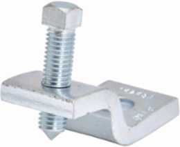 Zee Beam Clamp, Steel, 600 lb Load Capacity, 1-1/2 Inch Length, 7-1/2 Inch Height