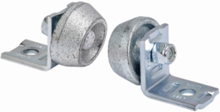 Strut Fittings and Accessories, 2.625 Inch Height, 1.625 Inch Width, Yellow Zinc Chromate