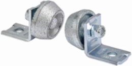 Strut Fittings and Accessories, 2.625 Inch Height, 1.625 Inch Width, Yellow Zinc Chromate