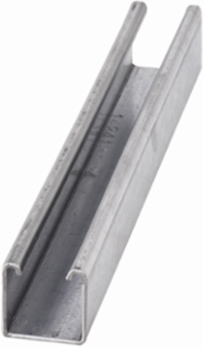 Aluminum Strut Channel 1.62 Inch Height, 120 Inch Length, 12 Gauge