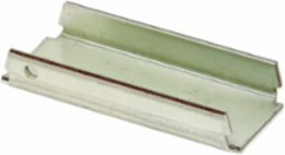 Steel End Cap for Channel Type B11, 3.26 Inch Height, 1.62 Inch Length, DURA GREEN