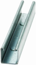 Strut Channel, 1.62 Inch Height, 240 Inch Length, Steel, 12 Gauge, DURA GREEN