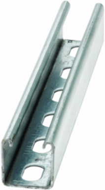 Strut Channel 1.62 Inch Height, 120 Inch Length, Steel, 12 Gauge, Hot-dipped Galvanized