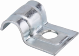 One Hole Tubing Strap, Steel, 0.81 Inch Width, 1.79 Inch Length, 0.062 Inch Height