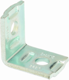 Two Hole Corner Angle Fitting, 2.25 Inch Height, Steel, DURA GREEN Finish