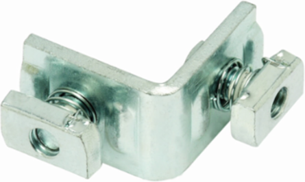 Two Hole Corner Angle Fitting, Steel, 2.25 Inch Height, 1.62 Inch Width, DURA GREEN