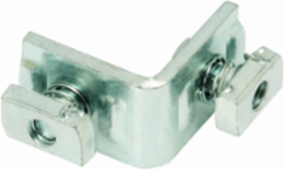 Two Hole Corner Angle Fitting, Steel, 2.25 Inch Height, 1.62 Inch Width, DURA GREEN
