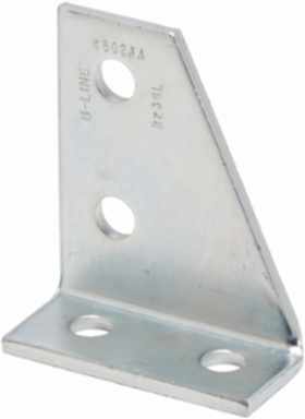 Right Hand 90 Degree Corner Angle Fitting, 4.2 Inch Height, Steel, Hot-Dipped Galvanized