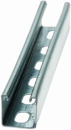 Strut Channel, 1.62 Inch Height, 240 Inch Length, 14 Gauge Steel, SH Hole Pattern
