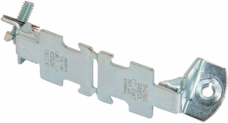Twist Ear Pipe Clamp, Steel, 500 lbs Load Capacity, 6.703 Inch Length, 1.25 Inch Width