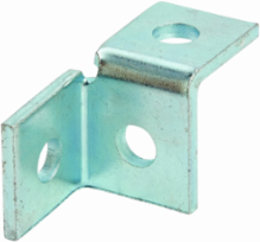 Left Hand Three Hole Corner Wing Fitting, Steel, 2.06 Inch Height, 3.5 Inch Length