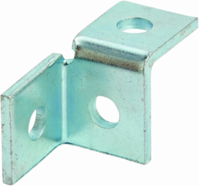 Left Hand Corner Wing Fitting, 2.06 Inch Height, 3.5 Inch Length, Steel, Electro-plated