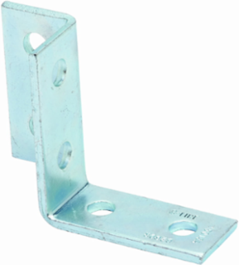 Right Hand Six Hole Corner Wing Fitting, 3.93 Inch Height, Steel, DURA GREEN