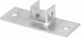 Rectangular Post Base, 1.62 Inch Height, 8 Inch Length, Steel, DURA GREEN