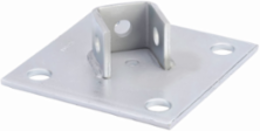 Steel Square Post Base 1.62 Inch Height, 6 Inch Length, DURA GREEN Finish