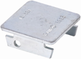 End Cap Fitting, Steel, 0.63 Inch Height, 1.59 Inch Length, Fits Channel Type B22