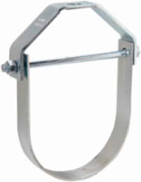 Eaton B-Line series clevis hanger, 17.5" height, 12" diameter, Steel, Slide rite clevis hanger, Type 1, Red primer, 12" pipe size, 7/8-9" rod size