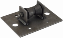 Steel Roller Stand Pipe Roller, 24 Inch Max Pipe Size, 6100 lbs Load Capacity, 47.1 lb Weight