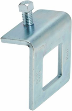 Beam Clamp 900 lb Steel 1-5/8 Inch Channel 5/8 Inch Flange Hot-Dipped Galvanized