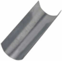Short Insulation Protection Shield with 12 Inch Height, 12 Inch Max Pipe Size, Steel Material