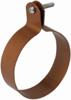 Split Clamp for 4 Inch Pipe Size, Steel, 200 lb Load Capacity, Ring and Bolt Hanger