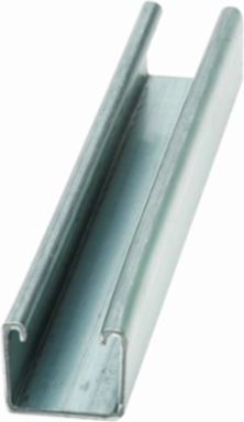 Strut Channel 1.37 Inch Height, 240 Inch Length, 1.62 Inch Width, Steel, 12 Gauge