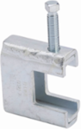 Beam Clamp 1400 lb Load Capacity, Steel, 1/2 Inch-13 Thread Size, 1-11/16 Inch Beam Thickness