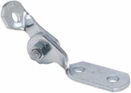 Steel Two Hole Adjustable Hinge, 4.688 Inch Height, 4.688 Inch Length, DURA GREEN