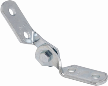 Four Hole Adjustable Hinge, 4.6875 Inch Height, 4.6875 Inch Length, Steel, DURA GREEN