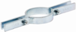 Eaton B-Line series riser clamps, 5" height, 14" length, 1.5" width, Steel, Includes hex nuts and head hex cap screws, Riser clamp, Plain