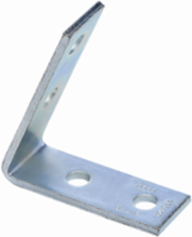 Four Hole Closed Angle Bracket 5 Inch Length, Steel, DURA GREEN Finish