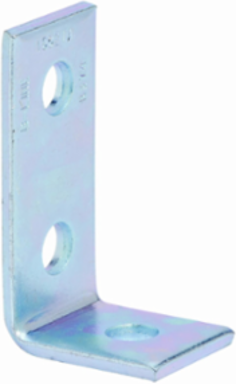 Three Hole Corner Angle 3.75 Inch Height, 1.62 Inch Width, Steel, Hot-Dipped Galvanized