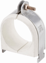 Porcelain Cable Rack Saddle, 3.87 Inch Length, 2.62 Inch Height, 3 Inch Width, 1.06 lb