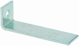 One Hole Corner Angle Fitting, 3.87 Inch Height, Steel, DURA GREEN