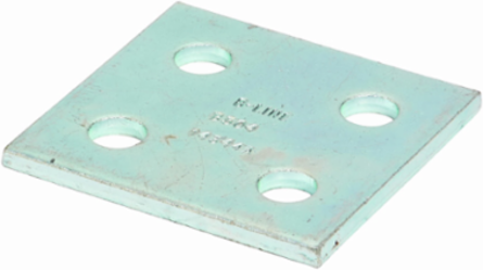 Stainless Steel Type 304 Four Hole Splice Plate 1.62 Inch x 3.25 Inch x 3.5 Inch