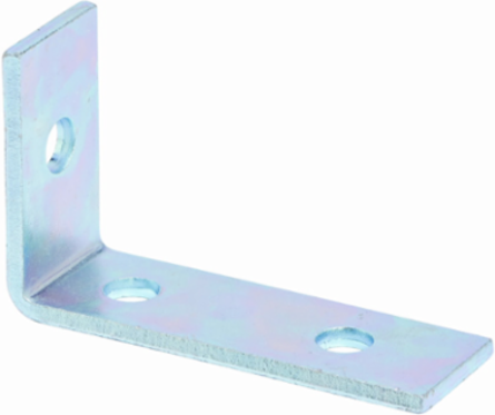 Three Hole Corner Angle Strut Fitting 1.62 Inch Height, 4.87 Inch Length, Steel