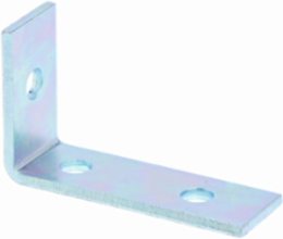 Three Hole Corner Angle Strut Fitting 1.62 Inch Height, 4.87 Inch Length, Steel
