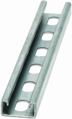 Steel Strut Channel 240 Inch Length, 1.62 Inch Width, 12 Gauge, SH Hole Pattern